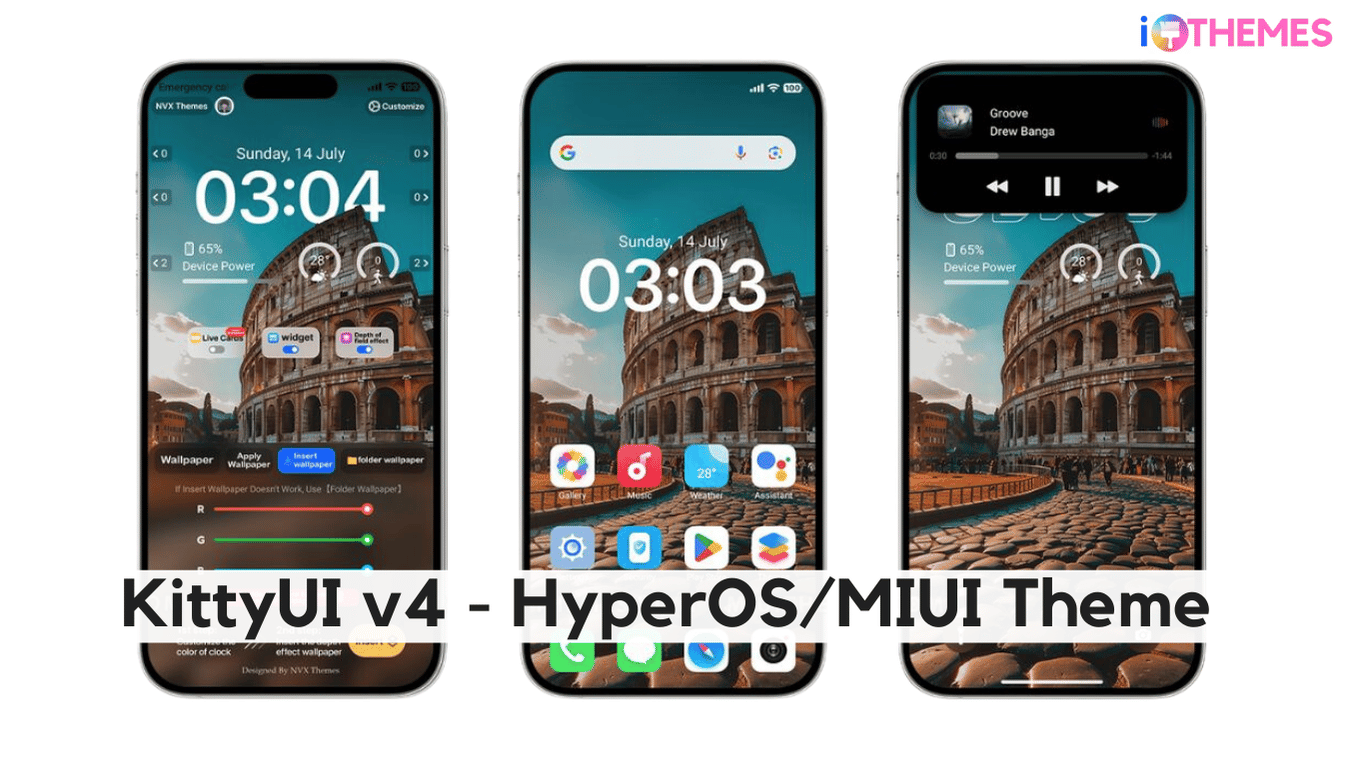 KittyUI v4 HyperOS Theme with iOS Experience for Xiaomi Phones