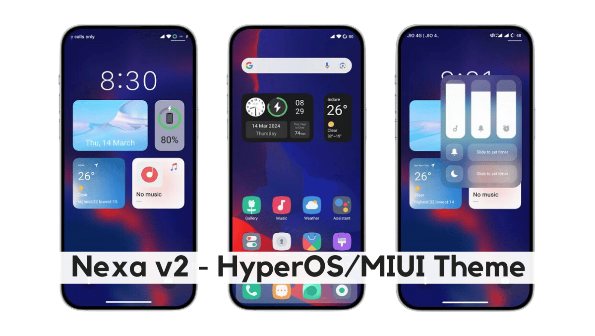 Nexa v2 HyperOS Theme with iOS 14 Experience