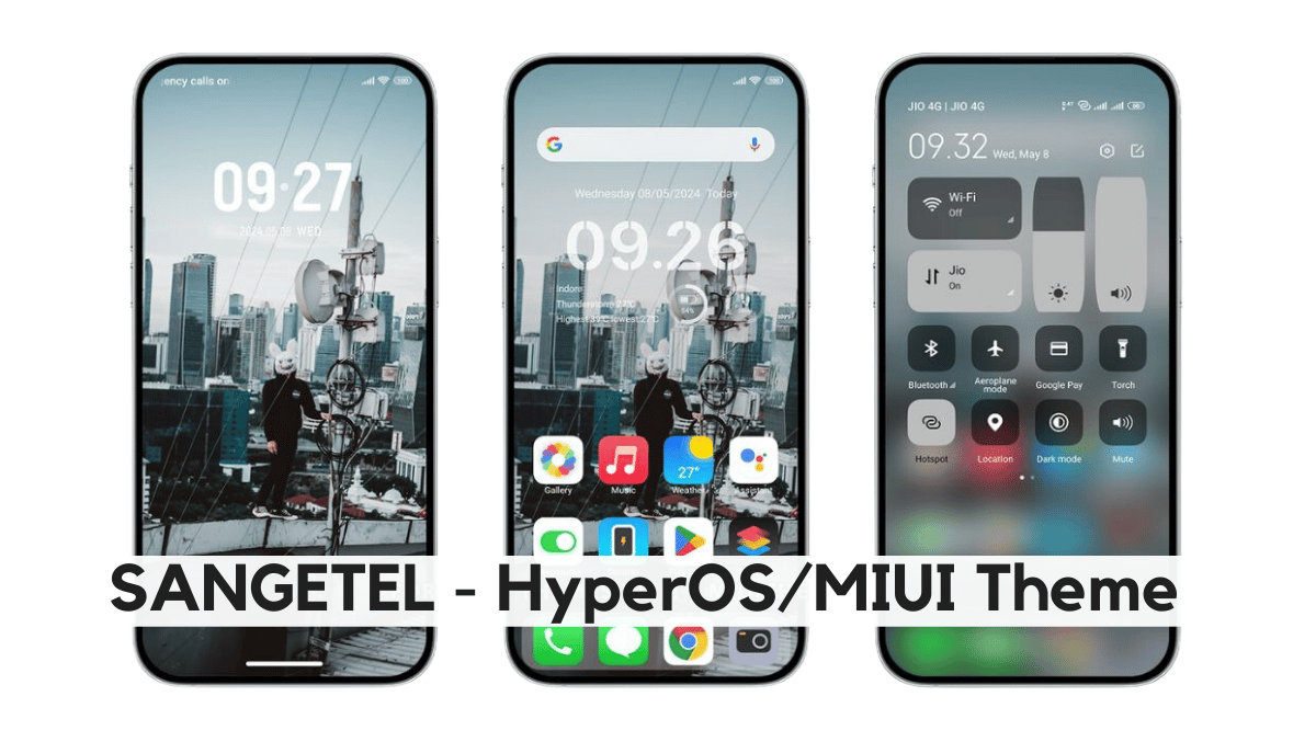 SANGETEL HyperOS Theme with iOS Mode for Xiaomi Phones