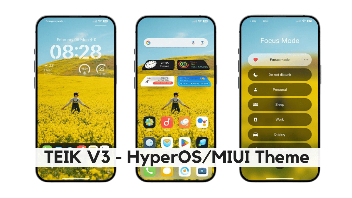 TEIK V3 HyperOS Theme with Dynamic iOS Experience